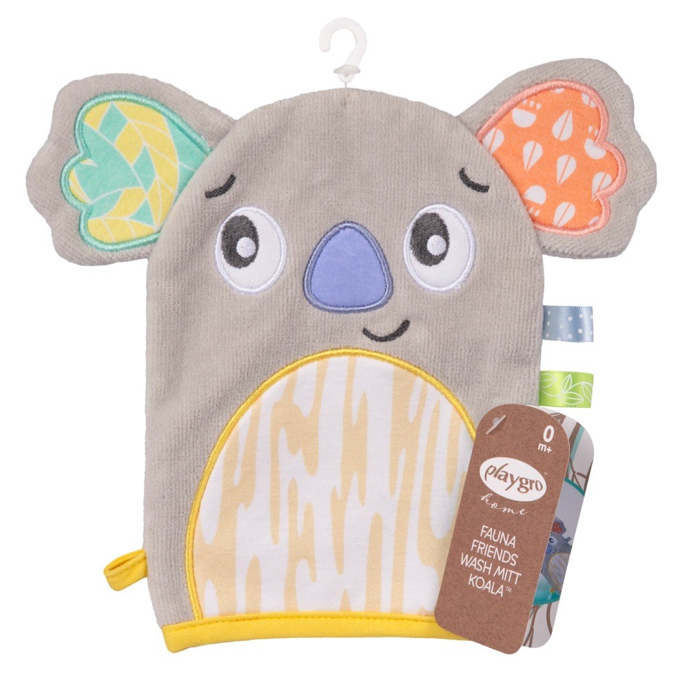 Playgro Fauna Friends Wash Mitt Koala Bedding & linen clearance