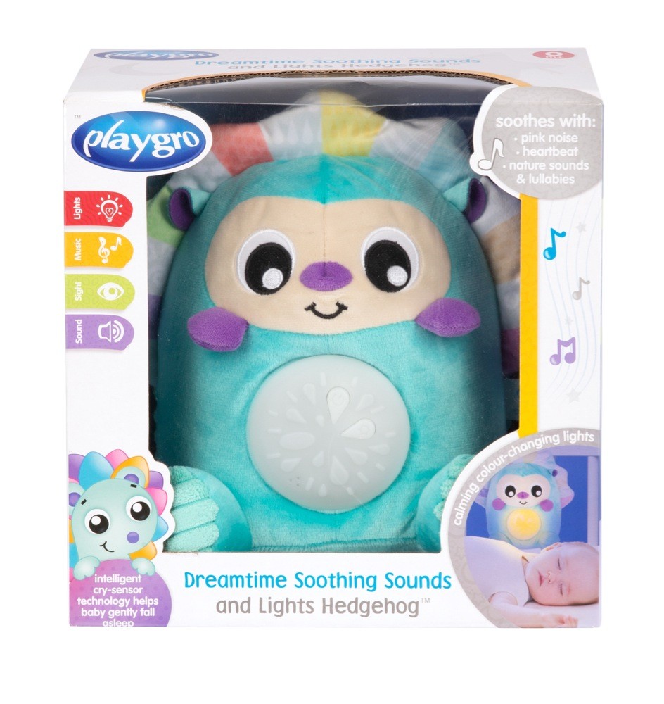 Playgro Dreamtime Sounds & Lights Hedgehog Mobiles Baby Bunting AU