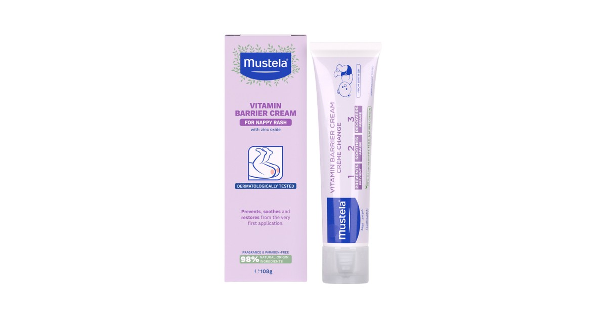 Mustela Vitamin Barrier Cream 123 100ml