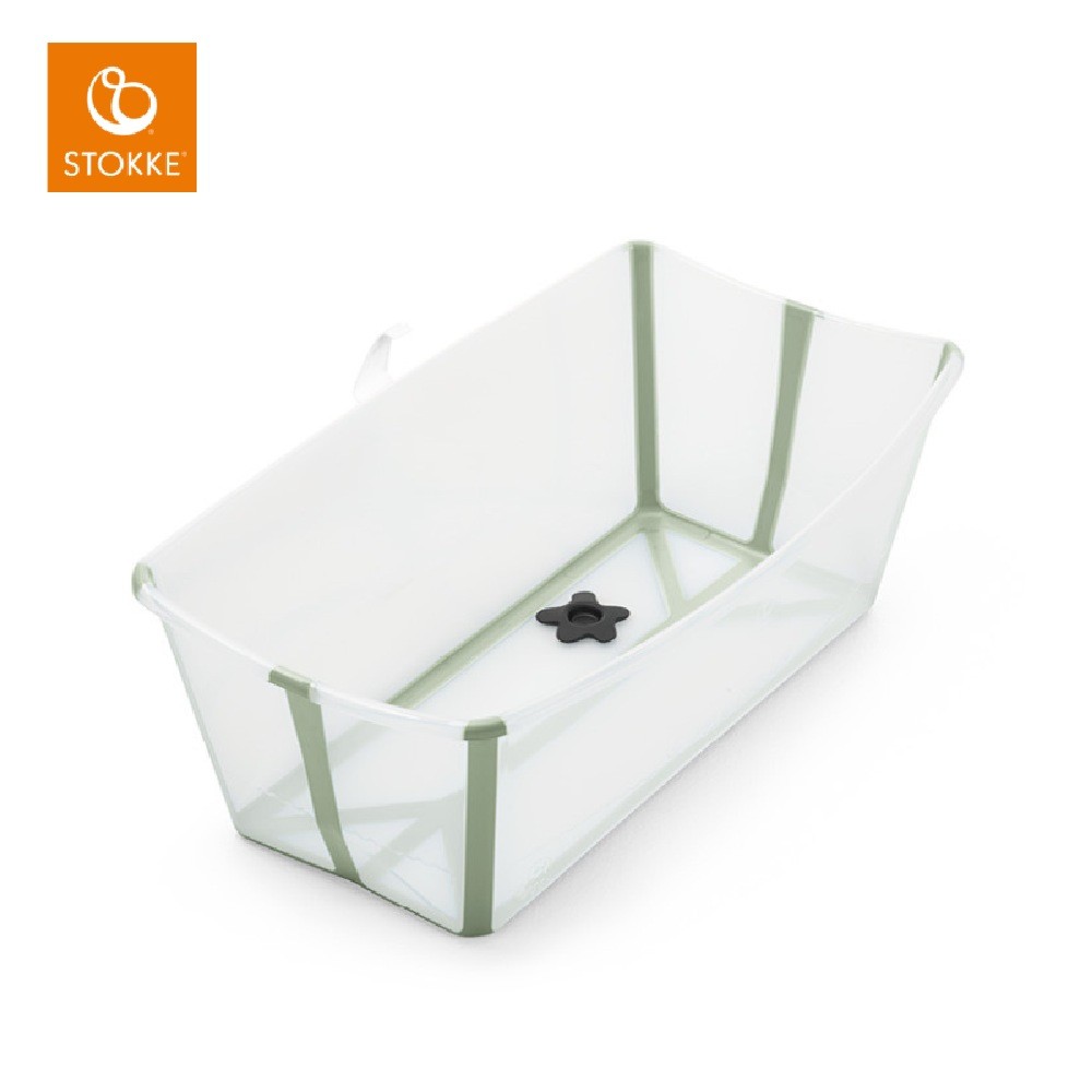 Stokke Bath Flexi Bath Transparent Green Baths Baby Bunting NZ
