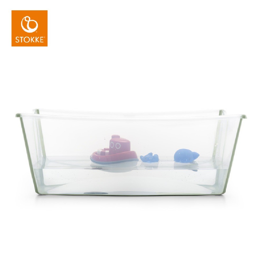 Stokke Bath Flexi Bath Transparent Green Baths Baby Bunting NZ