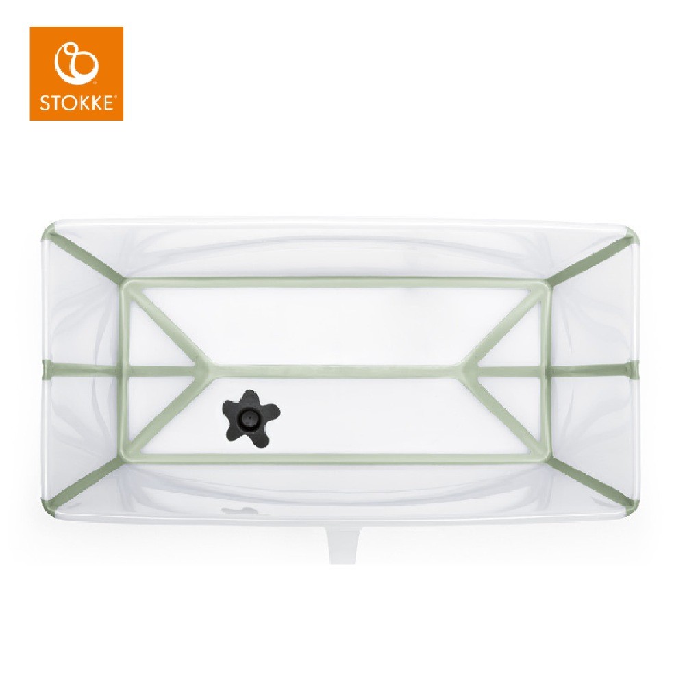 Stokke Flexi Bath Transparent Green Baths Baby Bunting AU
