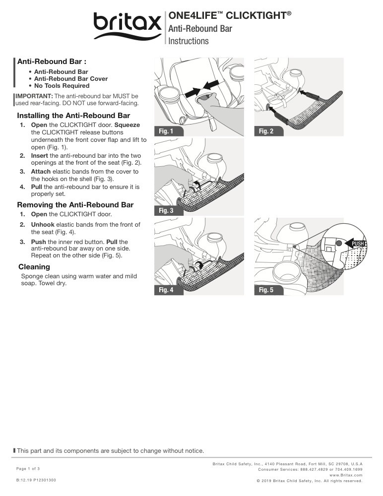 BRITAX on sale ClickTight™ Anti-Rebound Bar