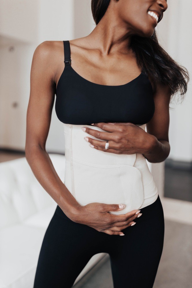 Belly Bandit Luxe Belly Wrap Nude Medium Baby Bunting AU