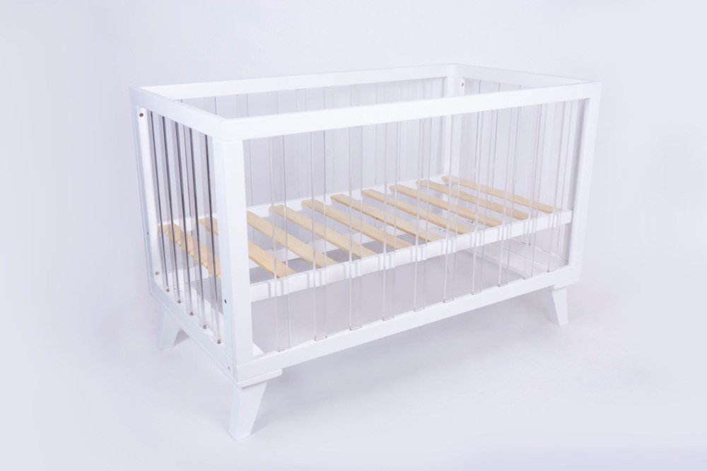Bebe Care Alisha Acrylic Cot White Cots Baby Bunting AU
