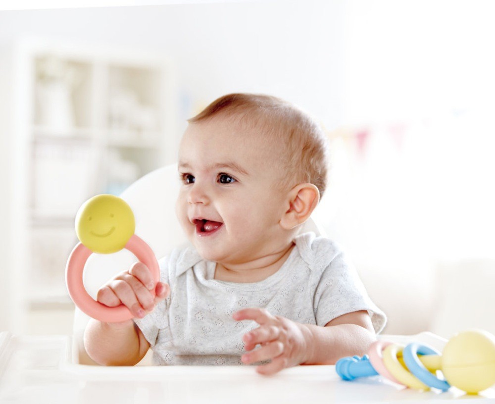 Hape Eco Ring Rattle Interactive Toys Baby Bunting NZ