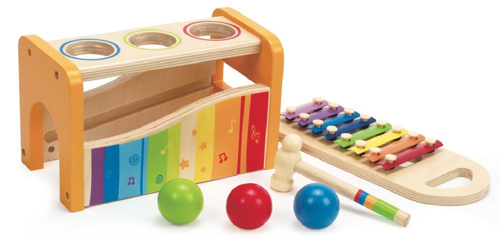 Hape pound & tap bench with slide out hot sale xylophone