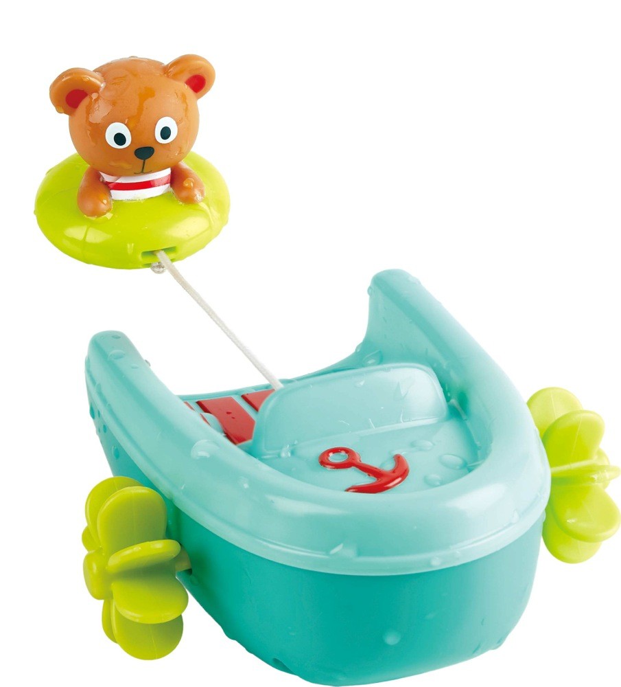 Hape Bath Tubing PullBack Boat Bath & Water Toys Baby Bunting NZ