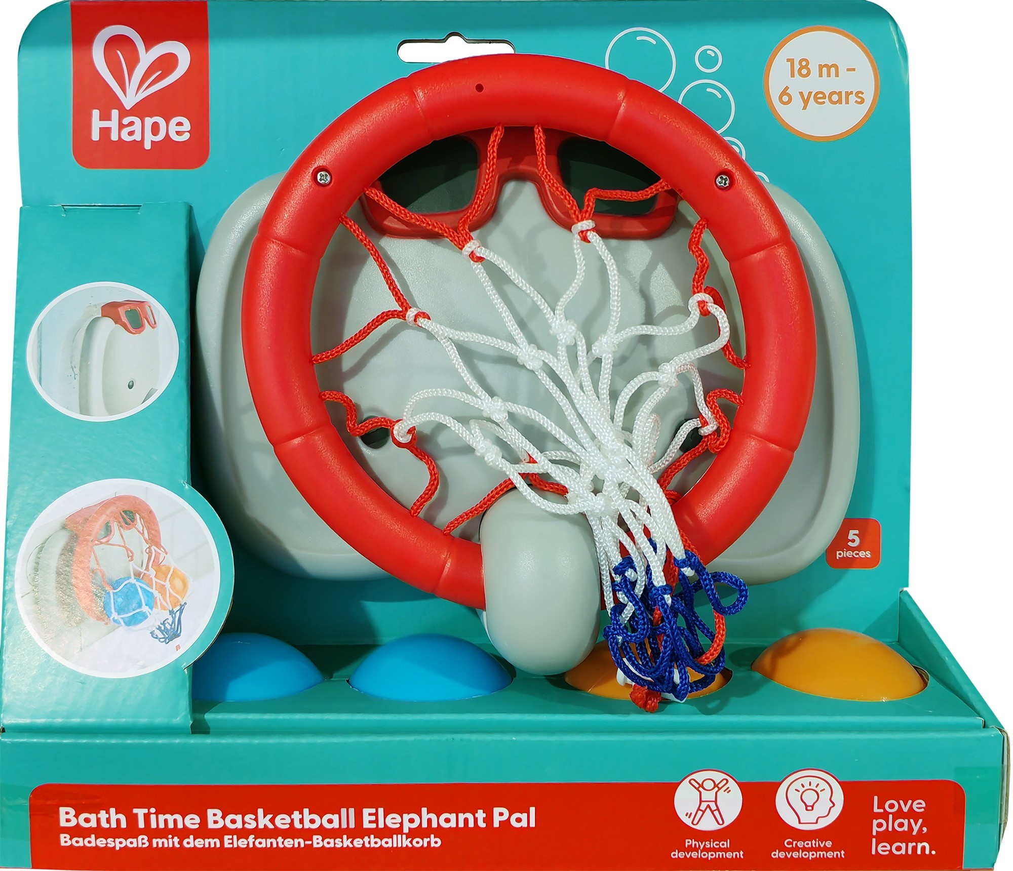 Bath Time Basketball Elephant Pal - GoodThings