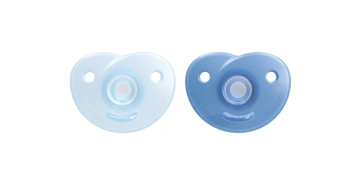 Avent Soothie 0 To 6 Month Blue 2Pk Blue | Baby Bunting NZ