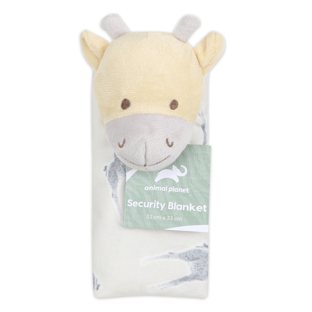 Animal Be Kind To Every Kind Security Blanket Giraffe Yellow