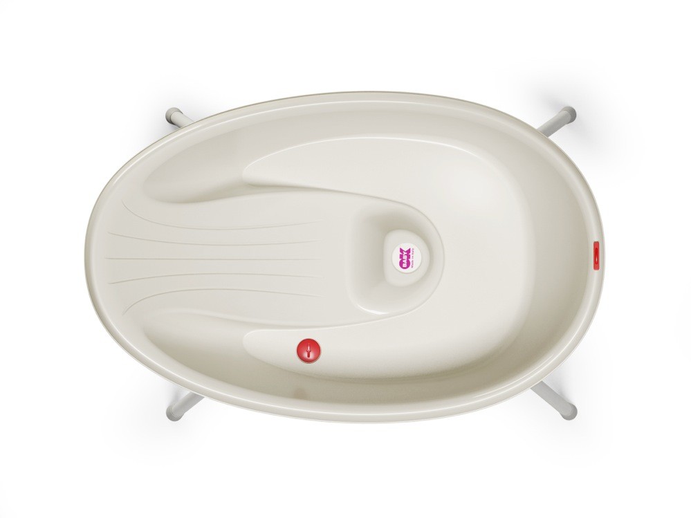 Ok Baby Bella Bath Tub + Support Stand White Baths Baby Bunting AU