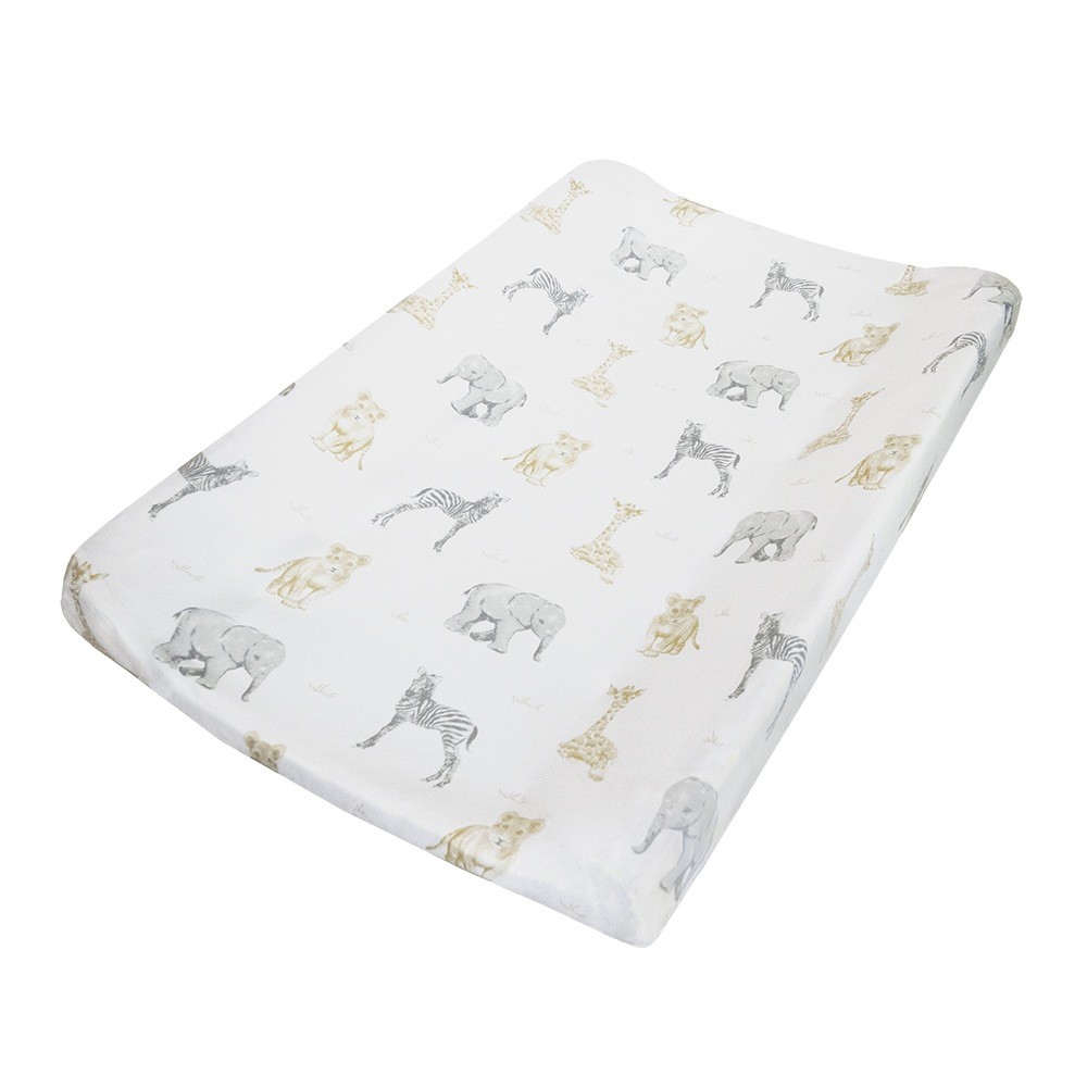 Living Textiles Change Pad Cover & Liner Set Savannah Baby Bunting AU