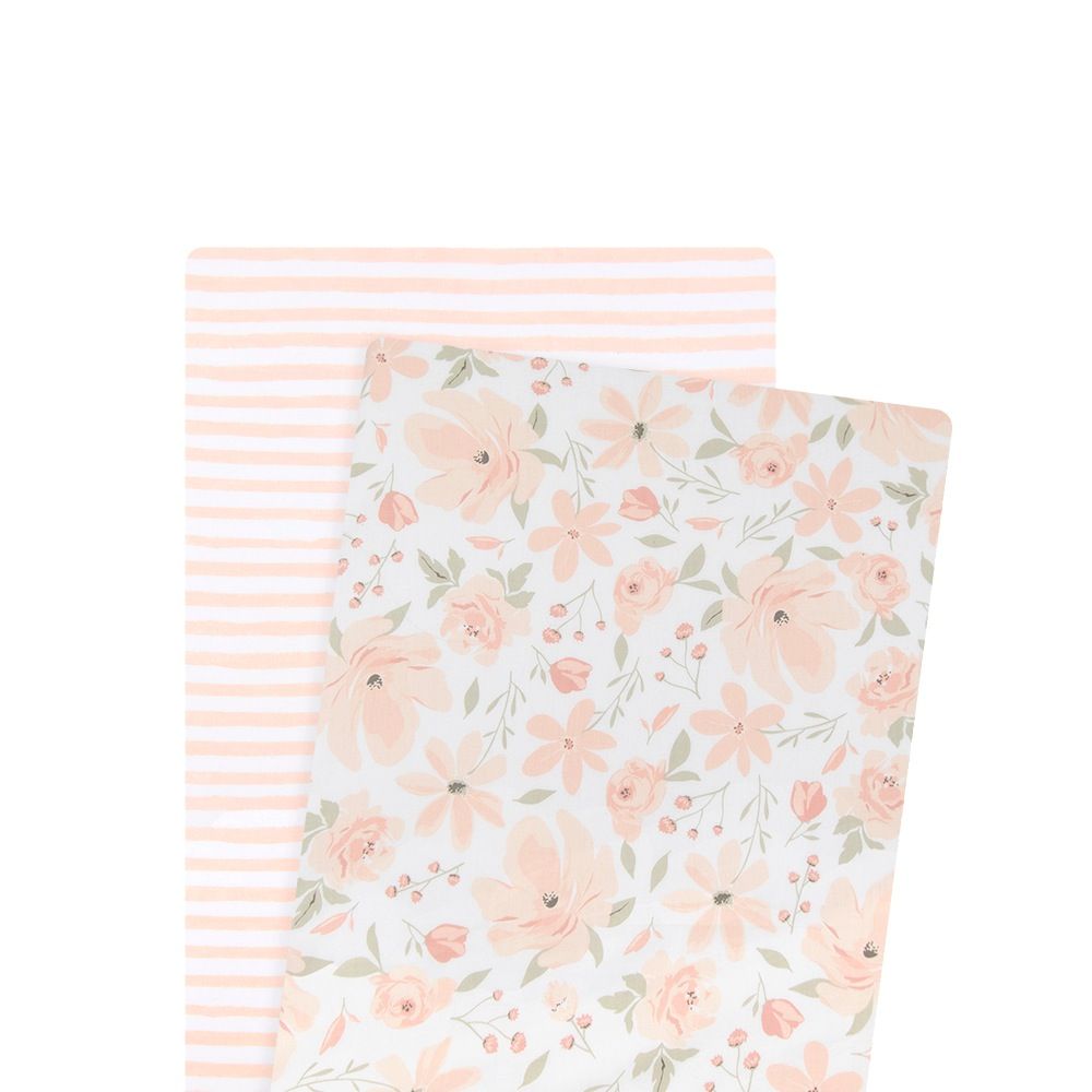 Lolli Living 2 Pack Bedside Sleeper Sheet Meadow | Baby Bunting AU