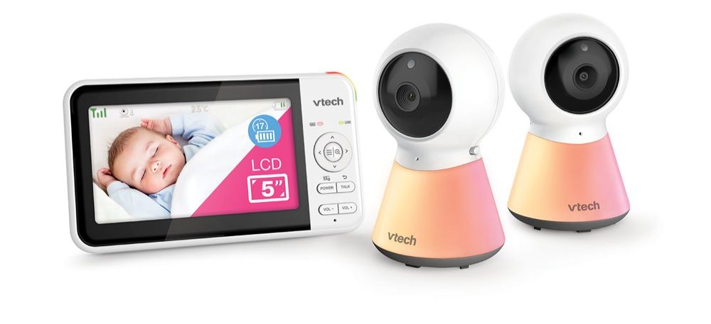 VTech Video & Audio Monitor BM5200N with 2 Camera | Audio & Video Baby Monitors | Baby Bunting AU