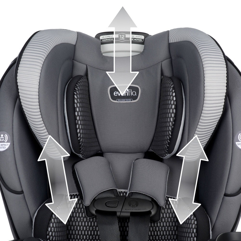 Evenflo Everyfit 4In1 Convertible Car Seat Winston Gray