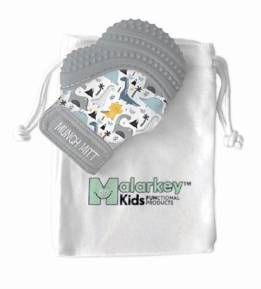 Malarkey Munch MittTeething Mitten Darling Dinosaurus Teethers Baby