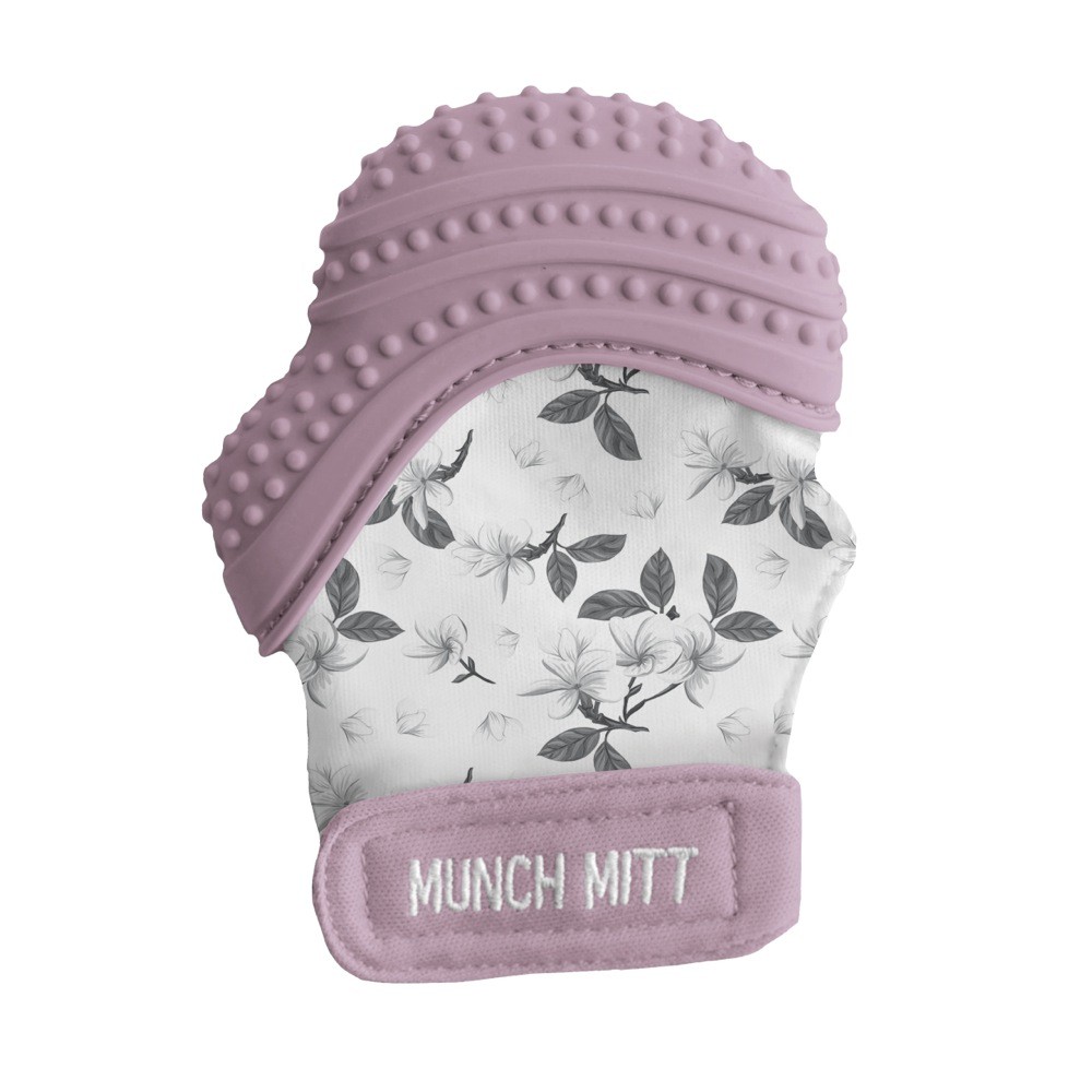 Malarkey Munch Mitt Teething Mitten Lilac Bloom Teethers Baby