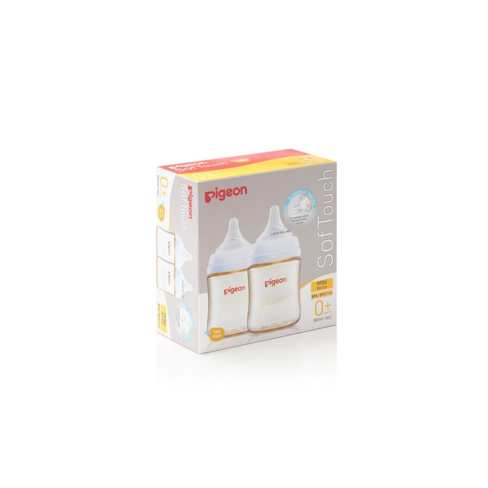 Pigeon SofTouch III Bottle PPSU 2Pk 160ML