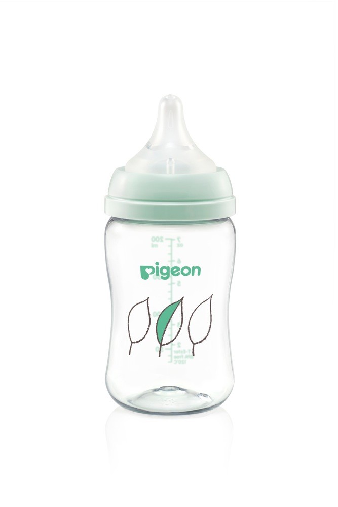Pigeon SofTouch III Bottle TEster 200ML Leaf Bottles Baby Bunting AU