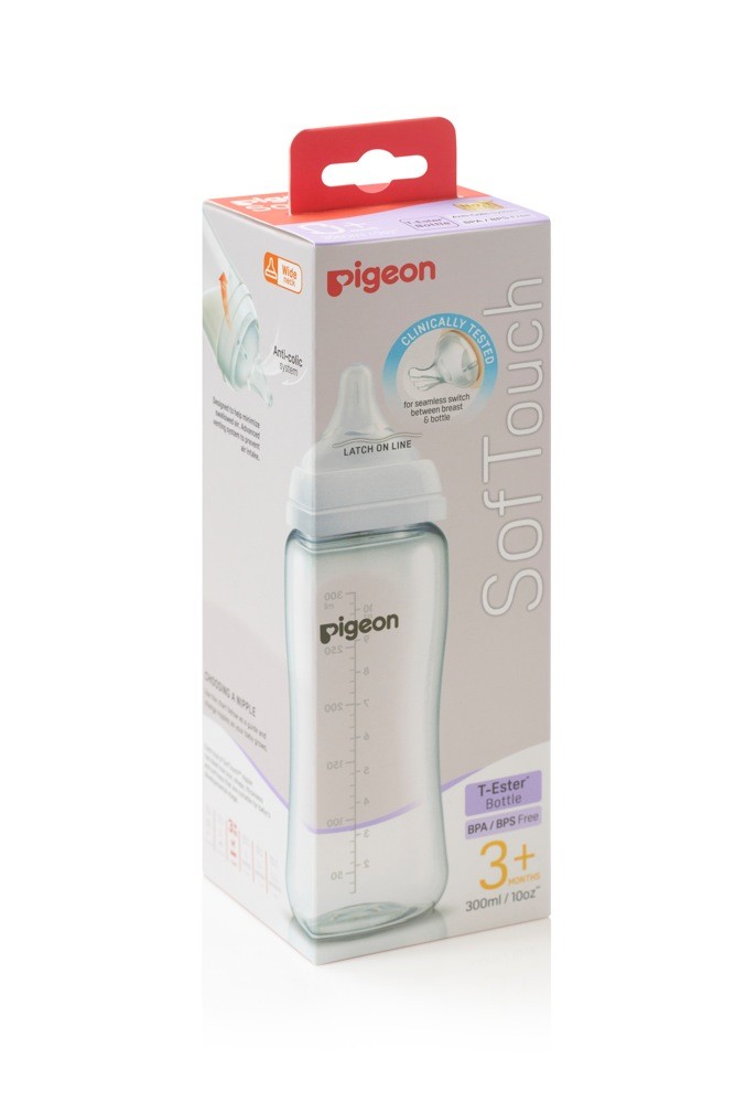 Pigeon SofTouch III Bottle TEster 300ml Bottles Baby Bunting AU