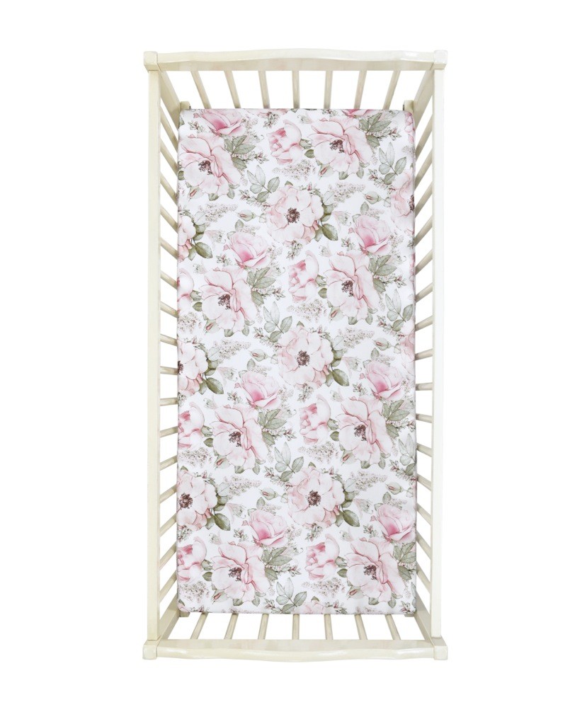 Bilbi Bamboo Cot Fitted Sheet Elegant Baby Bunting AU