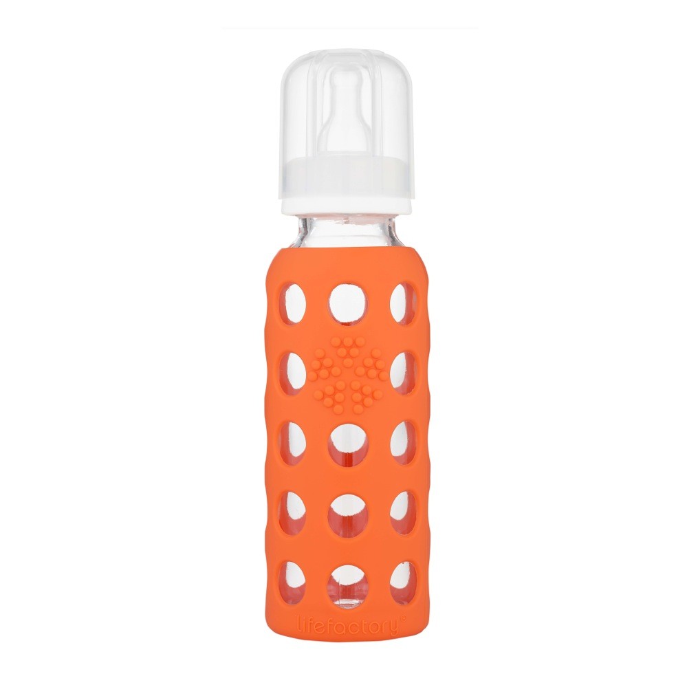 Lifefactory Baby Bottle 265Ml Papaya Bottles Baby Bunting AU