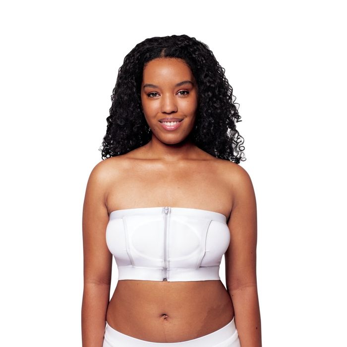 Medela Hands Free Pumping Bustier | Easy Expressing Pumping Bra with  Adaptive Stretch for Perfect Fit | Chai Medium