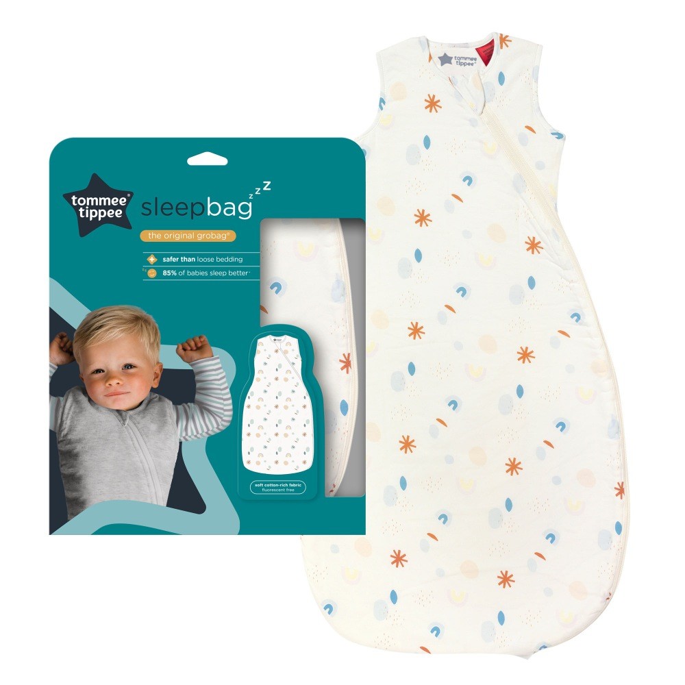 Tommee Tippee Grobag Sleeping Bag 0.2 Tog Abstract Rainbow 1836 Months
