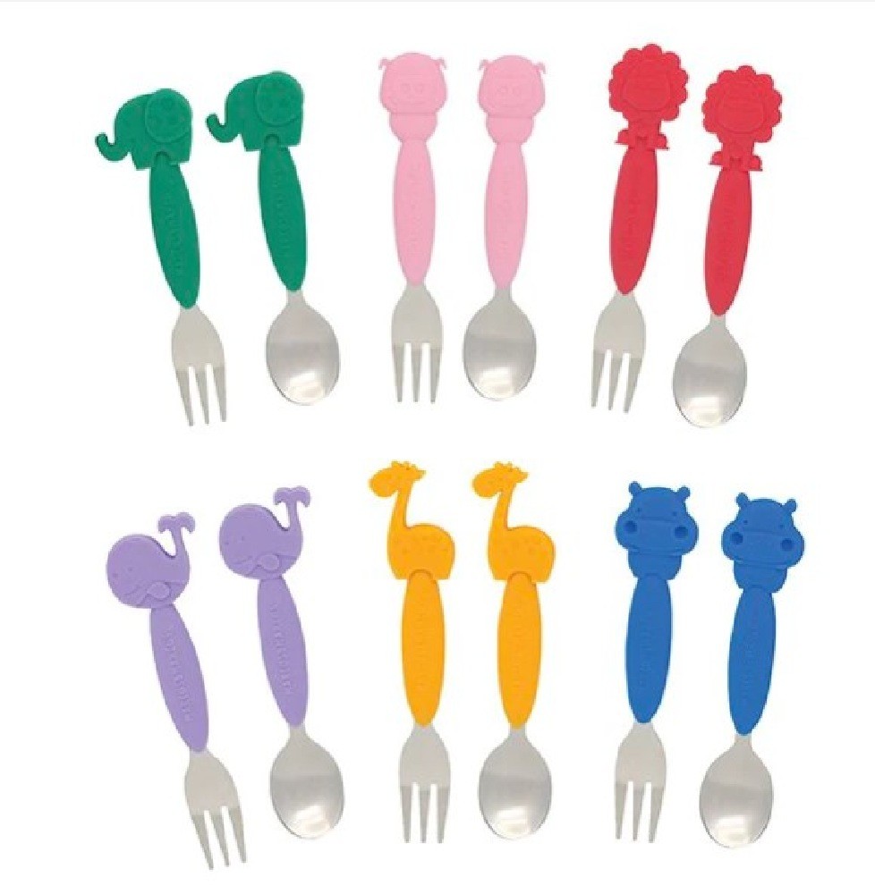 Marcus & Marcus Cutlery Set Yellow 2 Pieces Cutlery Baby Bunting AU