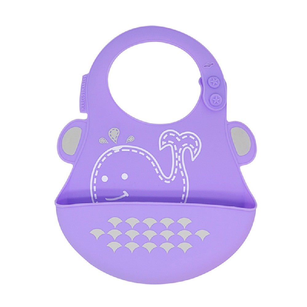 Marcus & Marcus Baby Bib Willo Lilac Whale Baby Bunting AU