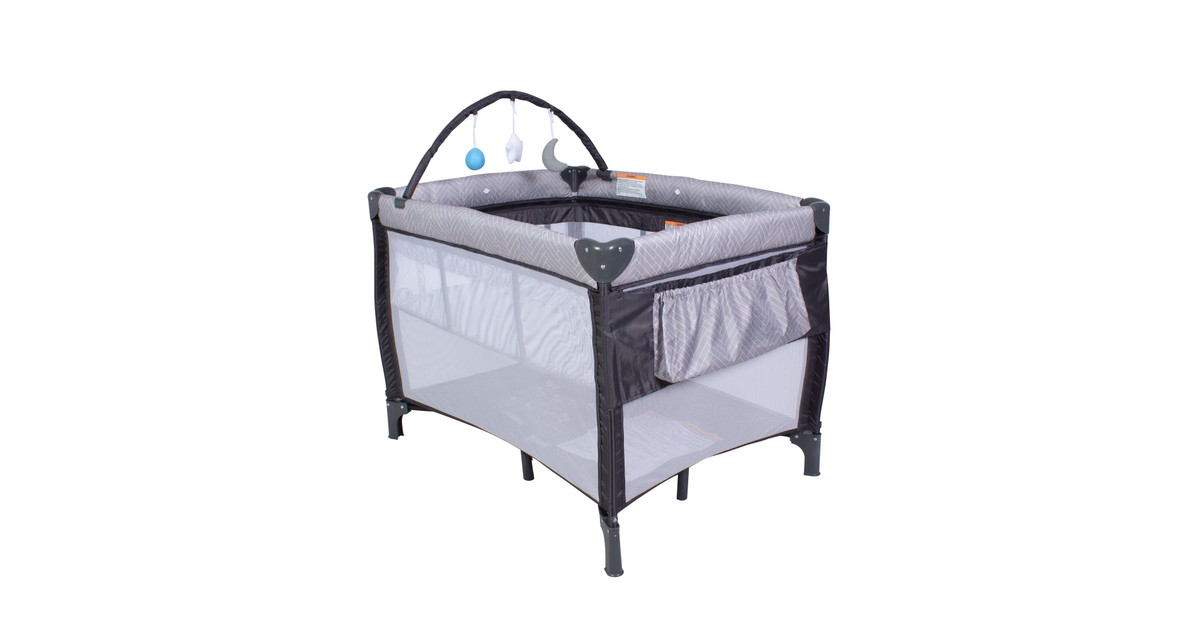 Childcare Indi 3-In-1 Travel Cot Grey Baby Bunting AU