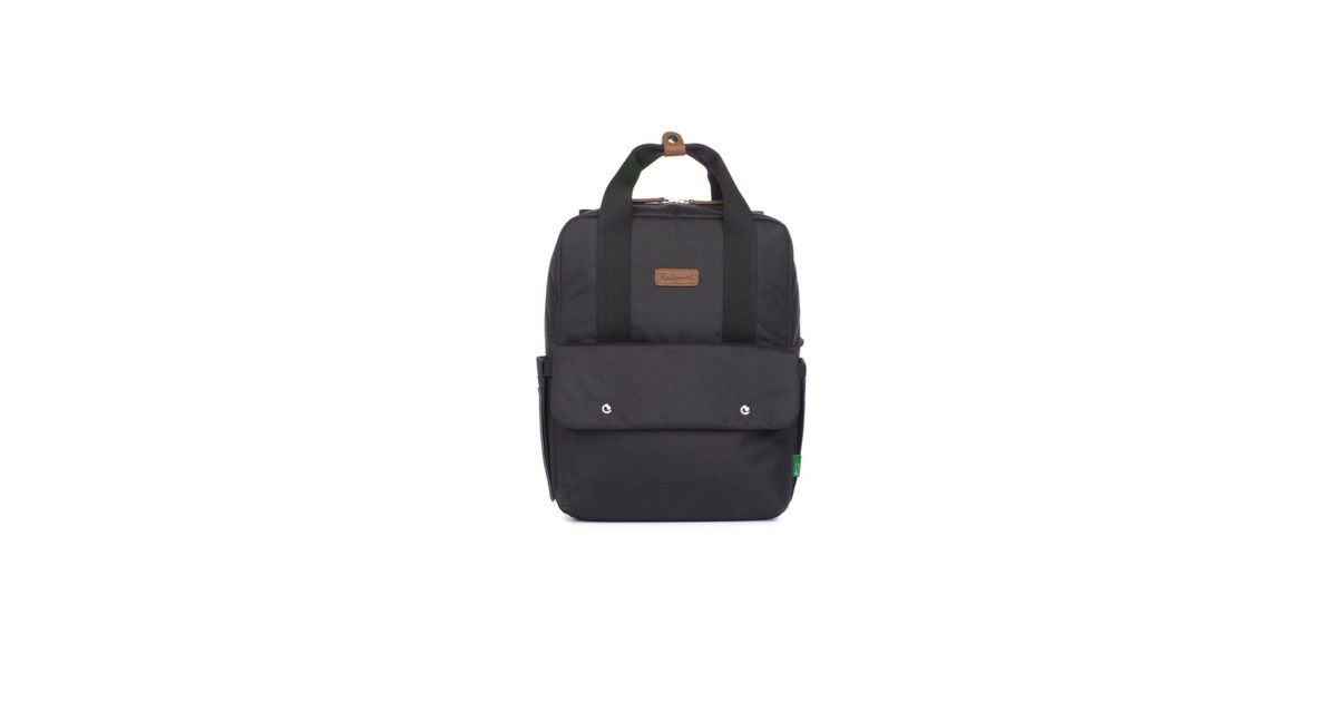 Babymel Georgi Eco Convertible Backpack Black Baby Bunting AU