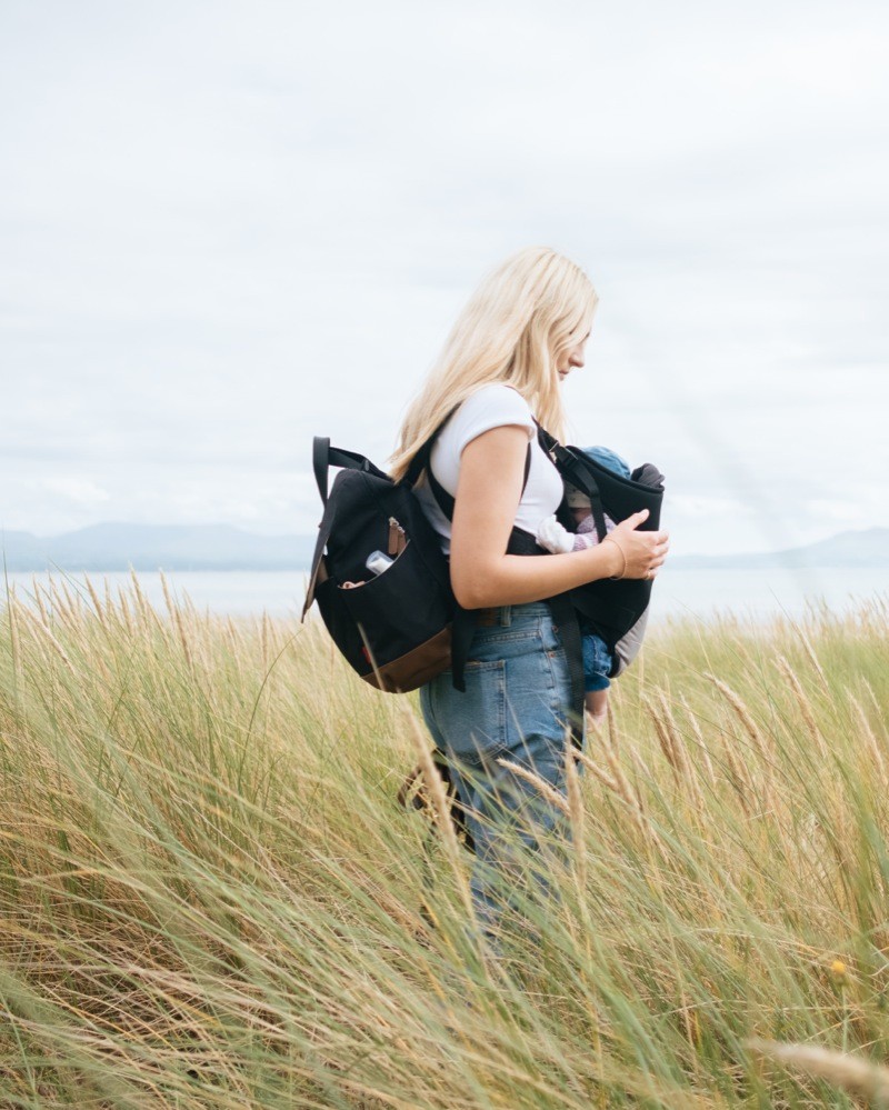 Babymel Robyn Eco Nappy Bag Black Nappy Bags Baby Bunting NZ