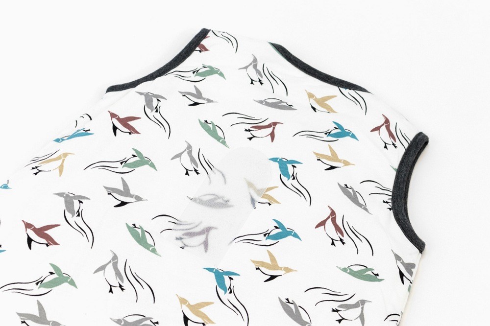 Nest Bamboo Cotton Swaddle Sleeping Bag 2.5 Tog Rainbow Swim 06 Months