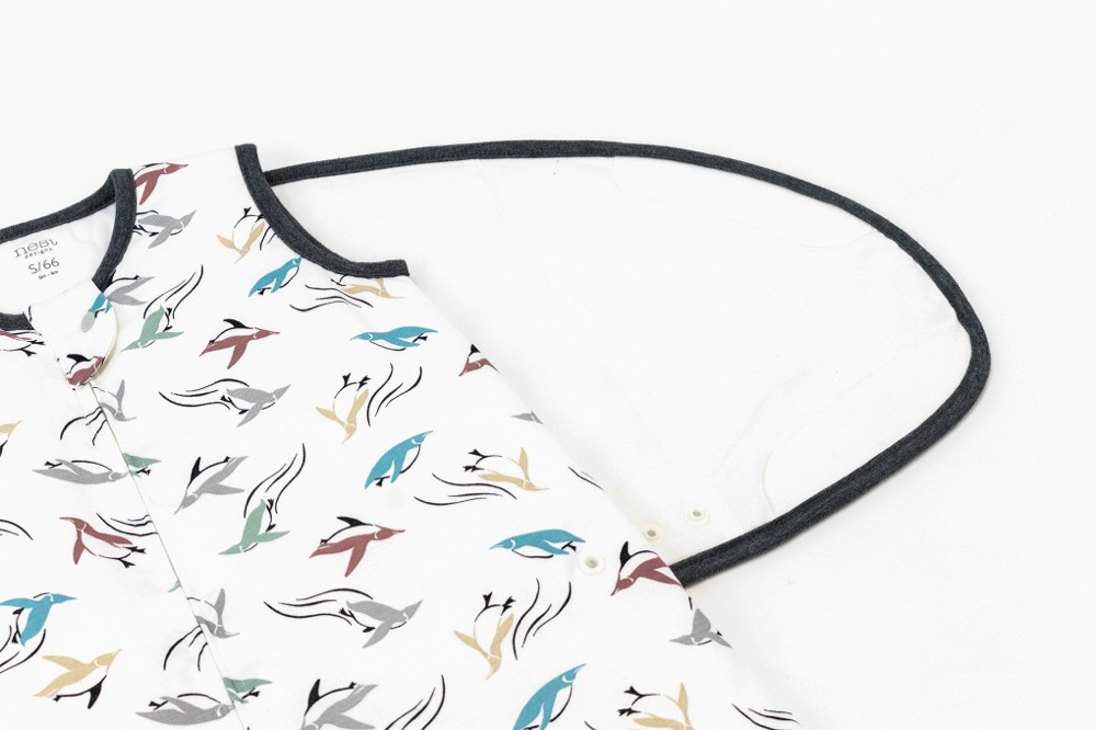 Nest Bamboo Cotton Swaddle Sleeping Bag 2.5 Tog Rainbow Swim 06 Months