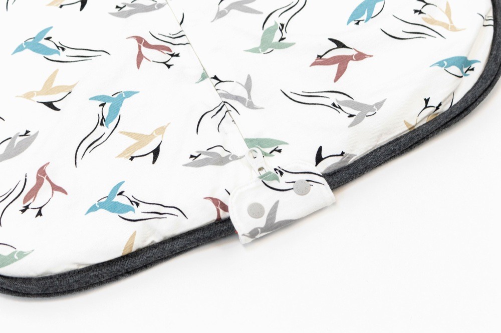 Nest Bamboo Cotton Swaddle Sleeping Bag 2.5 Tog Rainbow Swim 06 Months