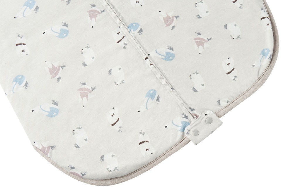 Nest Bamboo Cotton Swaddle Sleeping Bag 2.5 Tog Winter Skate 06 Months