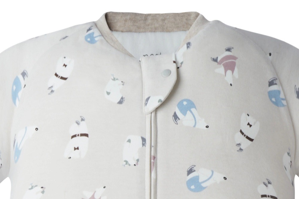 Nest Organic Sleep Suit Long Sleeve 1.0 Tog Winter Skate Large Baby