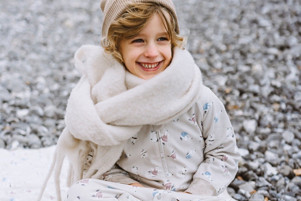 Nest Organic Sleep Suit Long Sleeve 1.0 Tog Winter Skate Large Baby