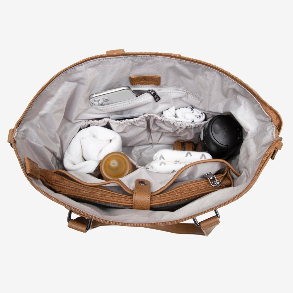 Felix + Stone Mia Convertible Backpack Tan Nappy Bags Baby Bunting AU