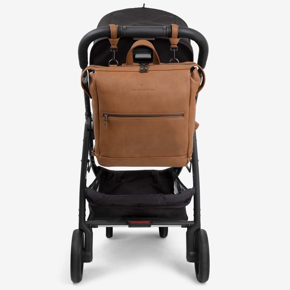 Felix + Stone Archie Backpack Tan Nappy Bags Baby Bunting AU