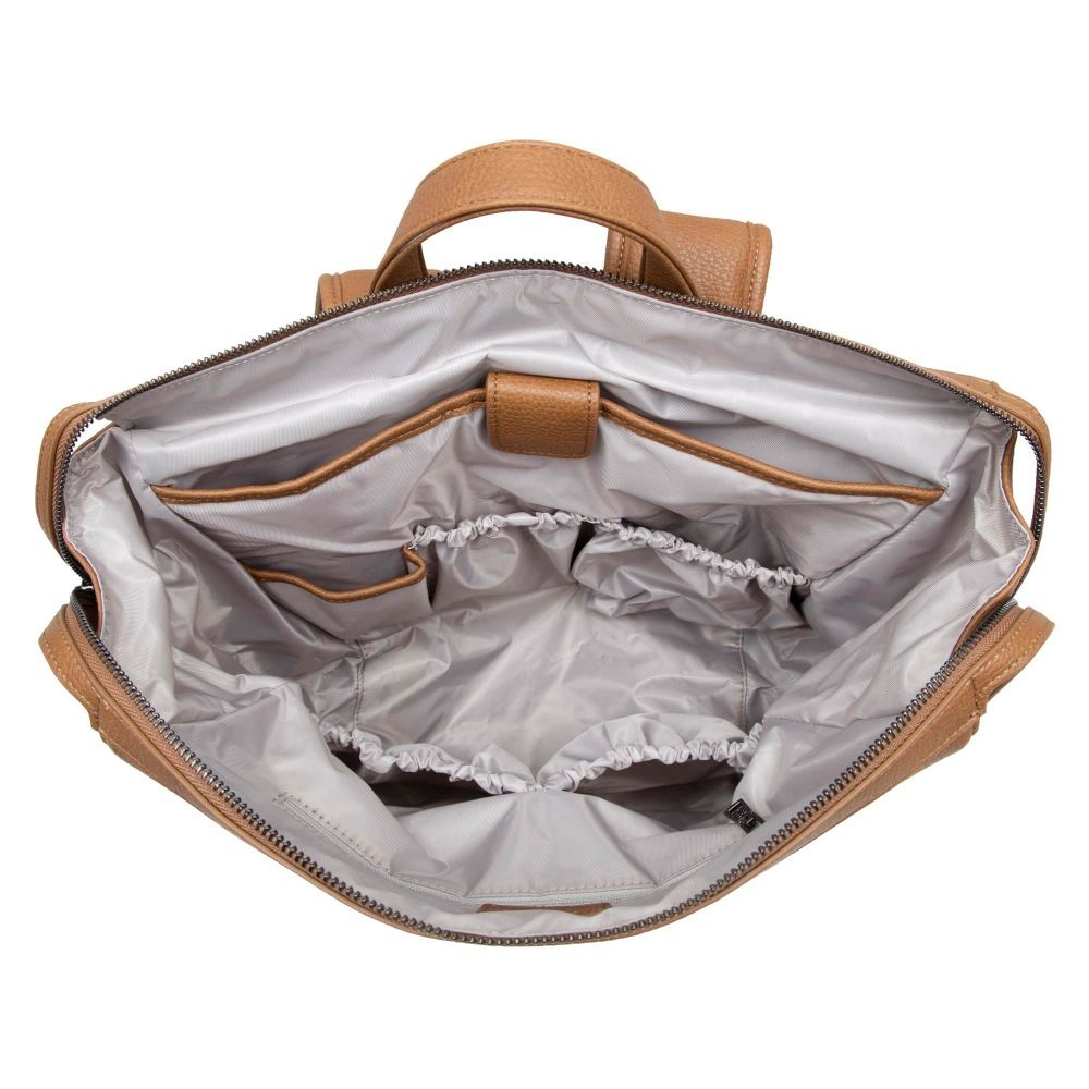 Felix + Stone Archie Backpack - Tan | Nappy Bags | Baby Bunting AU