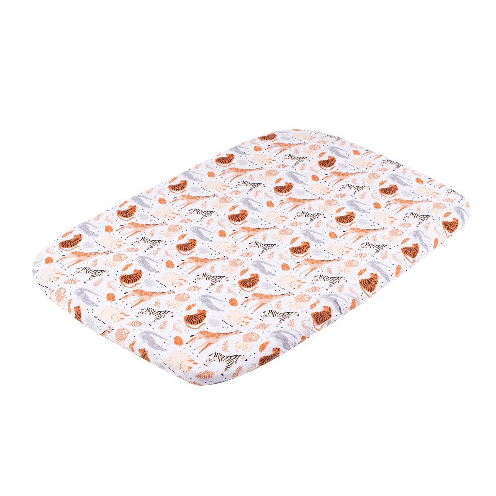 4Baby Flannel Bedside Sleeper Fitted Sheet Safari 2 Pack | Bedding ...