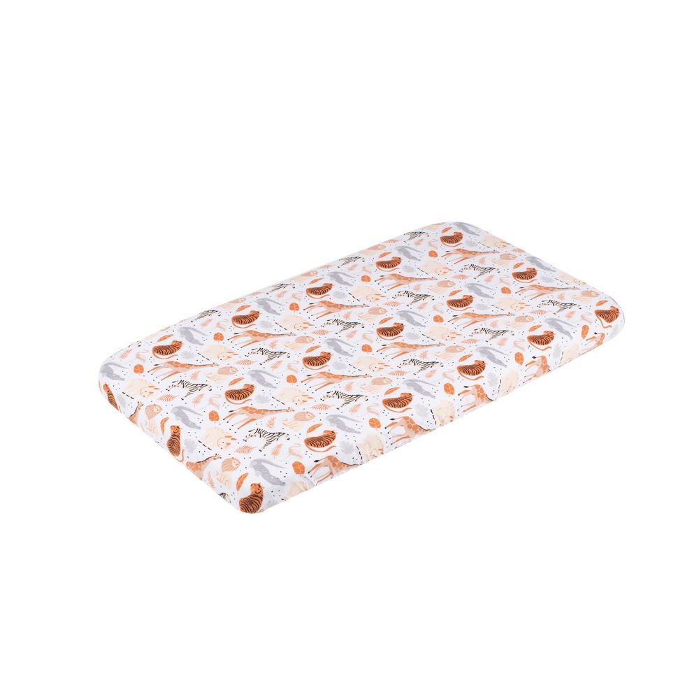 4Baby Flannel Cot Fitted Sheet Safari | Baby Bunting AU