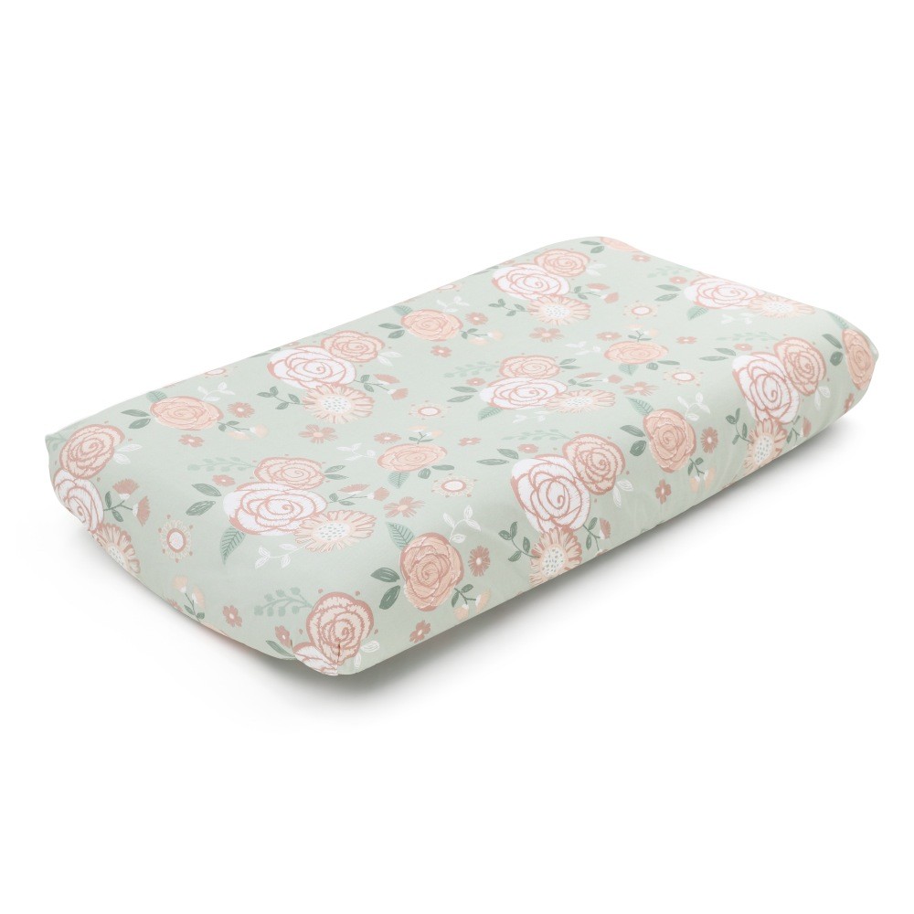 The Peanut Shell Vintage Floral Bedside Sleeper Fitted Sheet 2 Pack ...