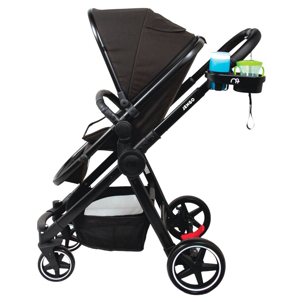 Jengo Universal Stroller Snack Tray Black Trays & Attachments Baby Bunting AU