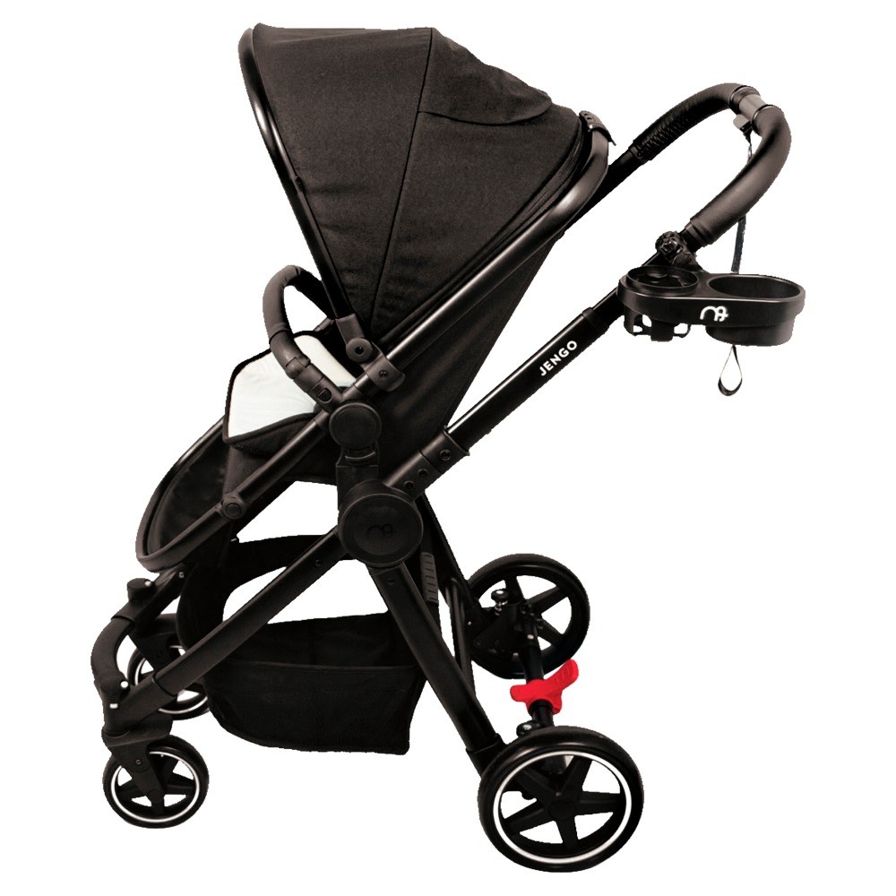 Jengo Universal Stroller Snack Tray Black Trays & Attachments Baby Bunting AU