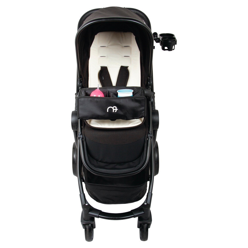 Jengo Universal Stroller Tray Black Pram Organiser Baby Bunting NZ