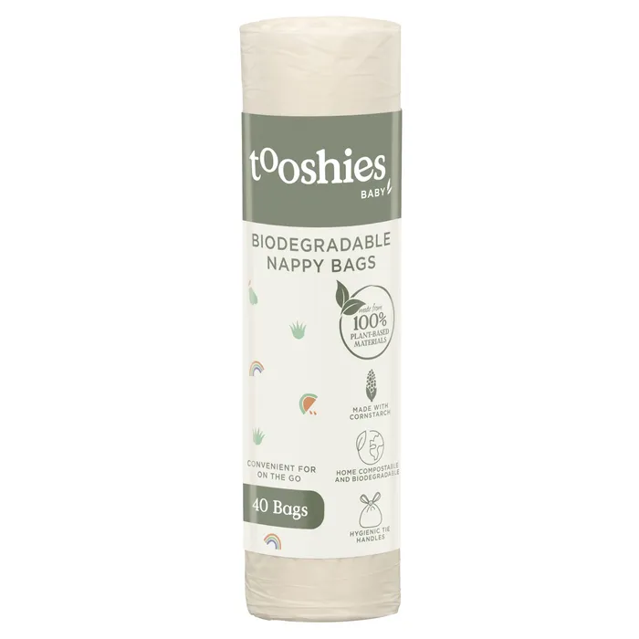 Tooshies Biodegradable Nappy Bags 40 Pack